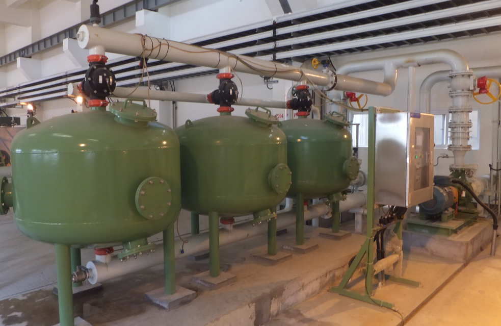 工業淺層砂過濾器應用現場